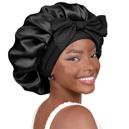 Premium Satin Sleep Bonnet for Curly, Braided & Thick Hair