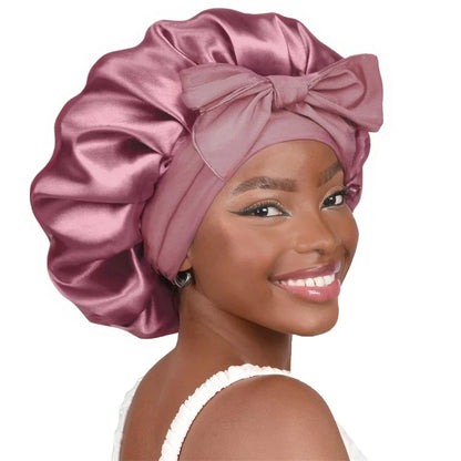 Premium Satin Sleep Bonnet for Curly, Braided & Thick Hair