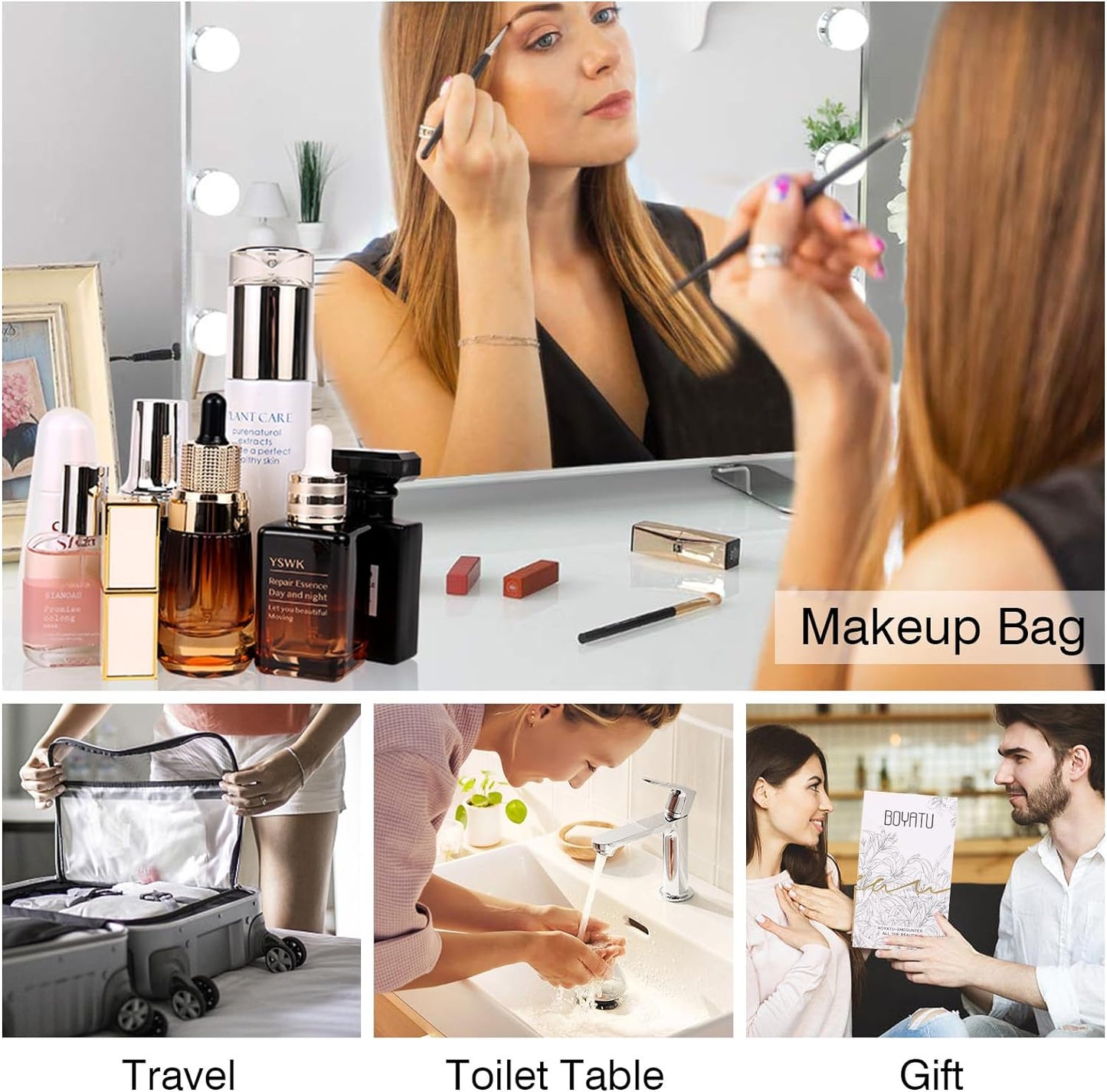 Cosmetic Organizer, 3 Piece Set