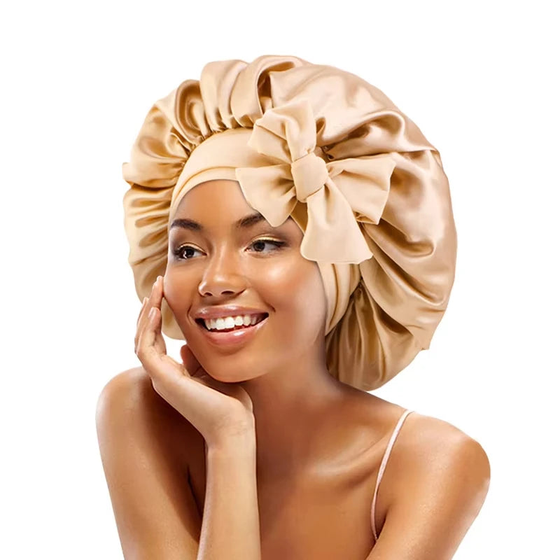 Premium Satin Sleep Bonnet for Curly, Braided & Thick Hair