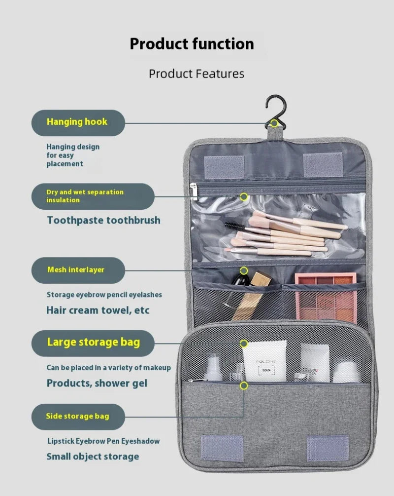 Hanging Travel Makeup & Toiletry Organizer