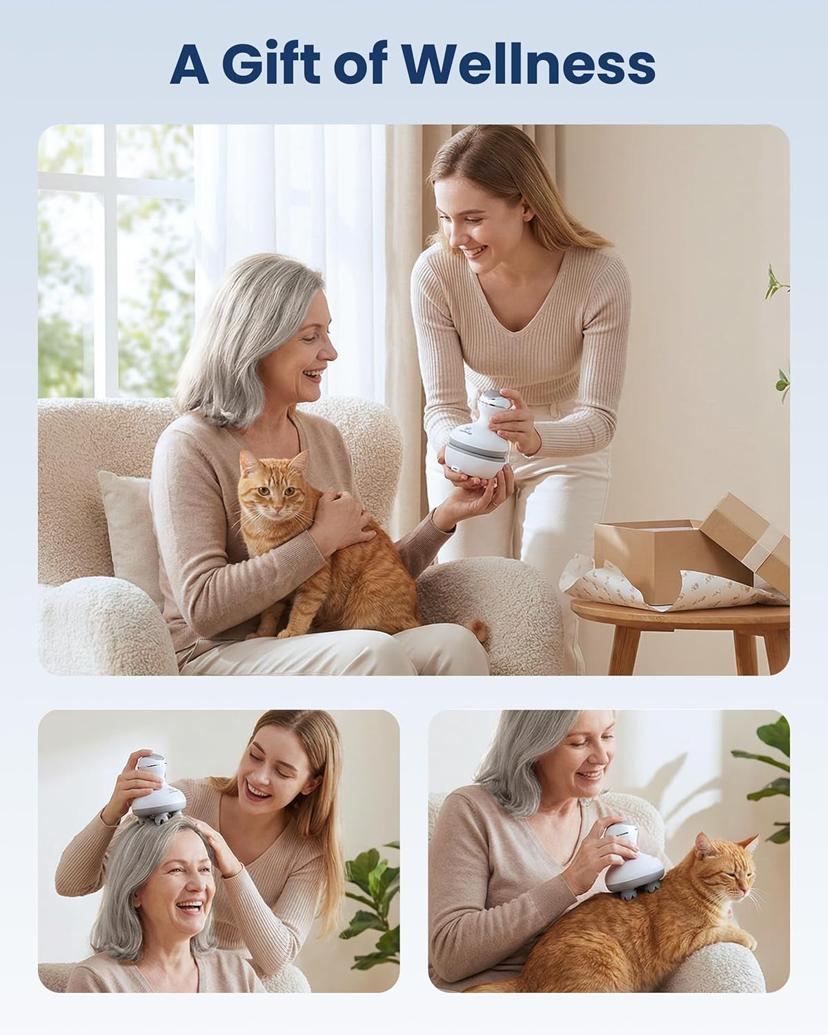 Electric Cordless Scalp Wellness Massager