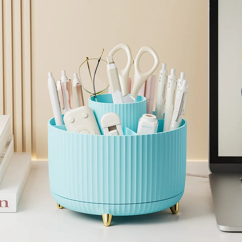360 Rotating Makeup Brush Organizer