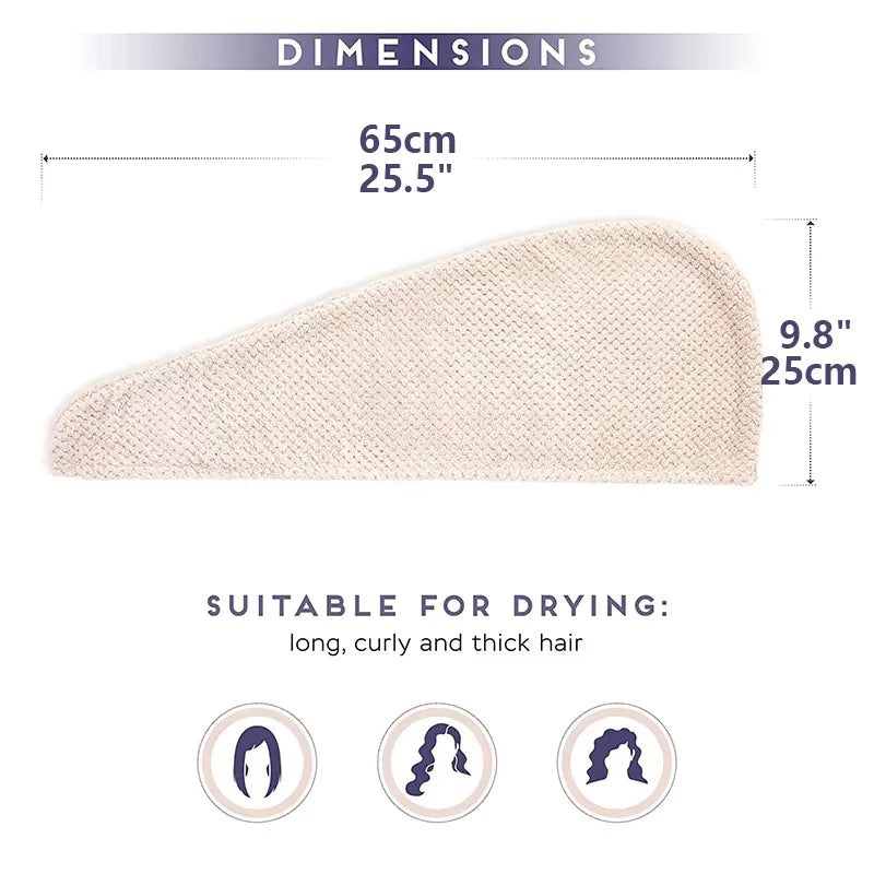 Microfiber Hair Towel Wrap