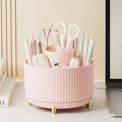 360 Rotating Makeup Brush Organizer