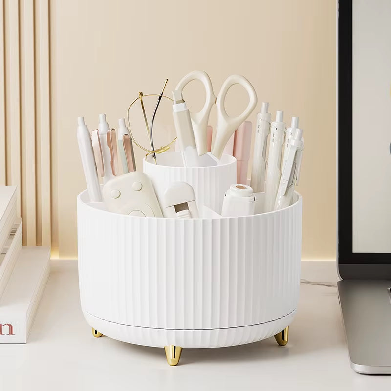 360 Rotating Makeup Brush Organizer
