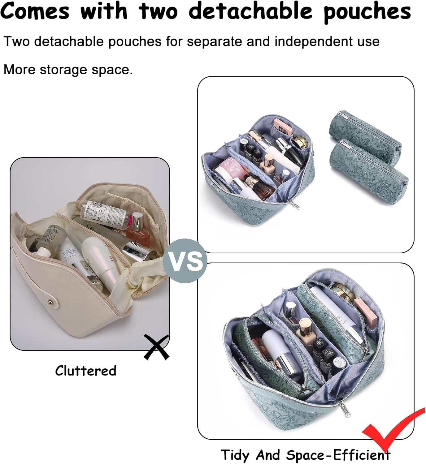 Cosmetic Organizer, 3 Piece Set