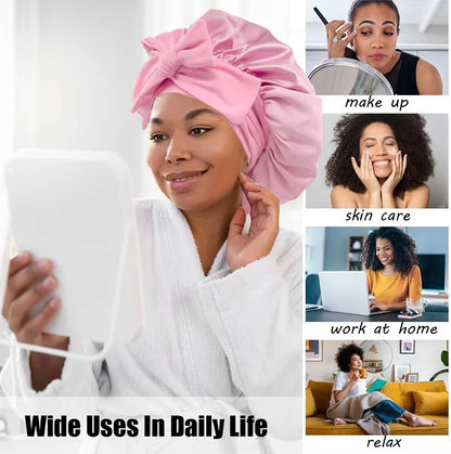 Premium Satin Sleep Bonnet for Curly, Braided & Thick Hair