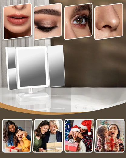 LED Precision Vanity Mirror with Magnification